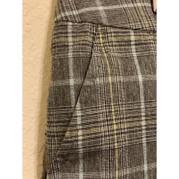 Cato Women’s Size 16 Plus Gray Grey Plaid Curvy Wide Leg Stretch RN 37080 Flat - Picture 7 of 9